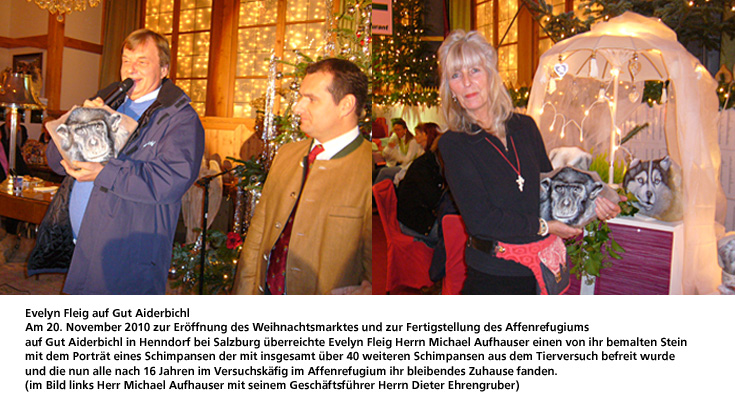evelyn fleig gut aiderbichl schimpansenportät mit M. aufhauser