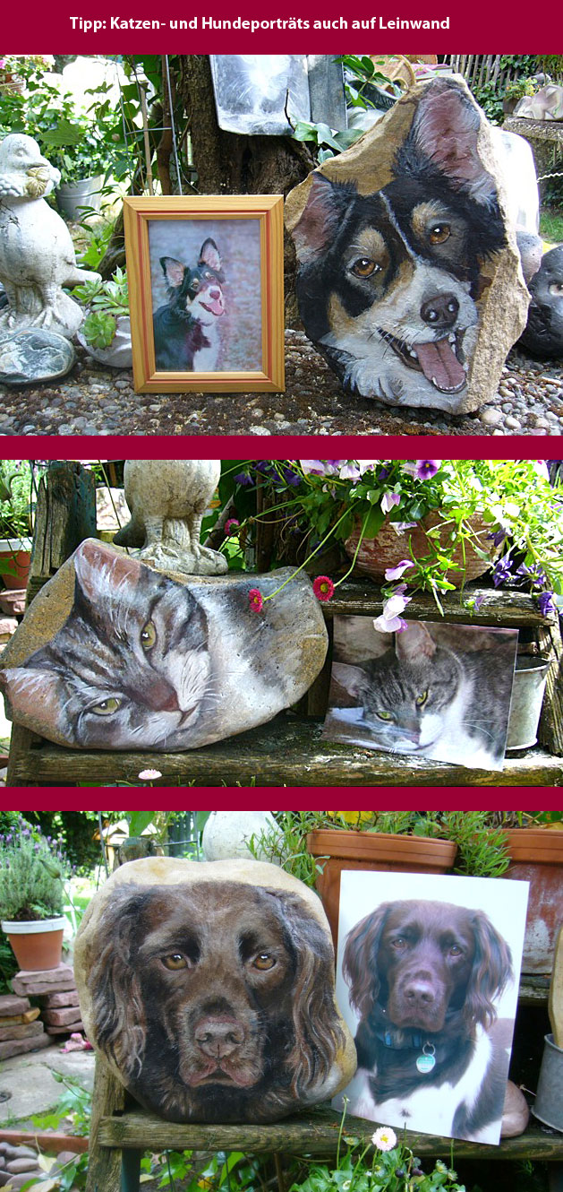evelyn fleig katzen- und hundeporträts auf leinwand
