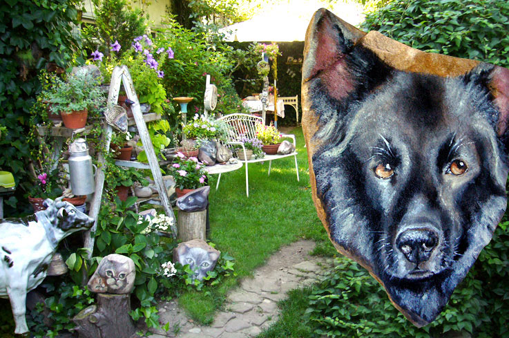 evelyn fleig katzensteine gartengalerie kuh