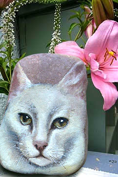 gartengalerie stein in Vase